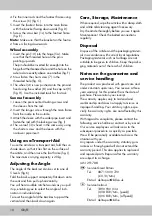 Preview for 8 page of Crivit 291788 Instructions For Use Manual