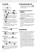 Preview for 8 page of Crivit 292739 Assembly, Operating And Safety Instructions