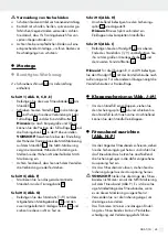 Preview for 45 page of Crivit 292739 Assembly, Operating And Safety Instructions