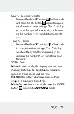 Preview for 77 page of Crivit 307553 Operation And Safety Notes