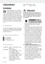 Preview for 12 page of Crivit 311271 Operation And Safety Notes