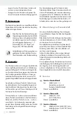 Preview for 8 page of Crivit 322299 Operation And Safety Notes