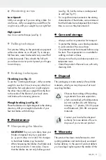 Preview for 11 page of Crivit 322299 Operation And Safety Notes