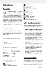 Preview for 17 page of Crivit 322299 Operation And Safety Notes