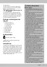 Preview for 15 page of Crivit 355239 2004 Instructions For Use Manual