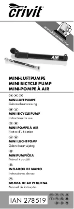 Crivit Air Compact Instructions For Use Manual preview