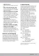 Preview for 19 page of Crivit DI-1736 Instructions For Use Manual