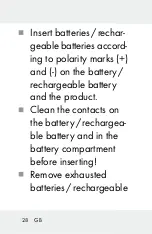 Preview for 28 page of Crivit HG00734A Operation And Safety Notes