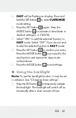 Preview for 41 page of Crivit HG00734A Operation And Safety Notes