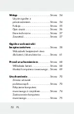 Preview for 52 page of Crivit HG00734A Operation And Safety Notes