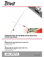 Crivit SPINNING ROD SET ULTIMATE CATCH SPIN 270-3 Instructions For Use Manual preview