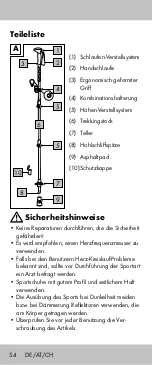 Preview for 54 page of Crivit TS-5213 Instructions For Use Manual