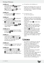 Preview for 32 page of Crivit Z30696 Assembly And Safety Advice