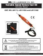 Предварительный просмотр 1 страницы CRL LD111 Instruction Manual