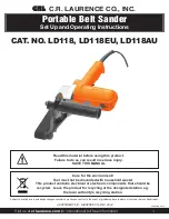 CRL LD118 Set Up And Operating Instructions Manual preview