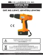 Предварительный просмотр 1 страницы CRL LD147 Instruction Manual