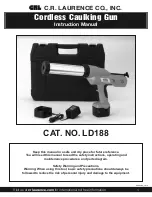 Предварительный просмотр 1 страницы CRL LD188 Instruction Manual