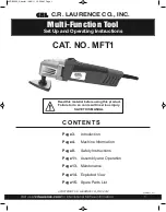 Preview for 1 page of CRL MFT1 Set Up And Operating Instructions Manual