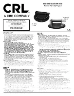 Preview for 4 page of CRL Wood's Powr-Grip TS8P Instructions