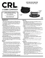 Предварительный просмотр 4 страницы CRL Wood's Powr-Grip TS8P Instructions