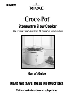 Crock-Pot 3060 Owner'S Manual preview