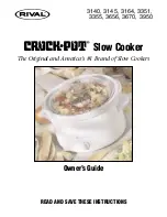 Crock-Pot 3140 Owner'S Manual preview