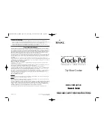Crock-Pot 7qt Owner'S Manual preview