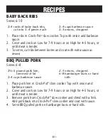 Preview for 11 page of Crock-Pot Cook & Carry SCCPVL605 Series Owner'S Manual