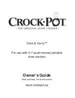 Crock-Pot Cook & Carry Owner'S Manual preview