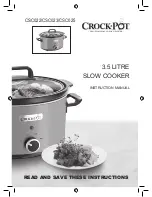 Preview for 1 page of Crock-Pot CSC022 Instruction Manual