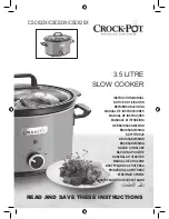 Crock-Pot CSC022X Instruction Manual предпросмотр