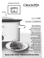 Crock-Pot CSC028X Instruction Manual предпросмотр