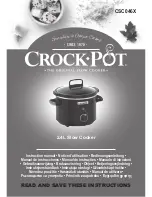 Crock-Pot CSC046X Instruction Manual preview