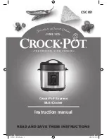 Crock-Pot CSC051 User Manual preview