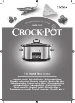 Предварительный просмотр 1 страницы Crock-Pot CSC063X Instruction Manual