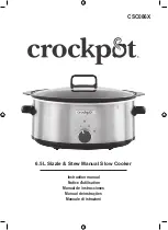 Preview for 1 page of Crock-Pot CSC086X Instruction Manual