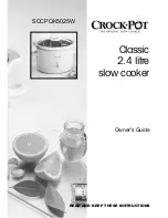 Preview for 2 page of Crock-Pot SCCPQK5025W Owner'S Manual