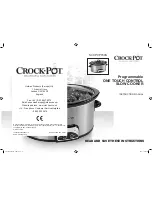 Preview for 1 page of Crock-Pot SCCPVP700S Instruction Manual