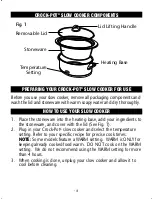 Preview for 4 page of Crock-Pot SCR250 Owner'S Manual