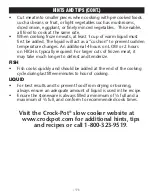 Preview for 12 page of Crock-Pot SCR300-SS User Manual