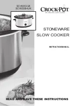 Crock-Pot SCV655-IUK Instruction Manual preview