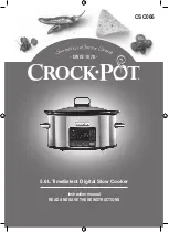Crock-Pot TimeSelect CSC066 Instruction Manual preview
