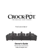 Crock-Pot TRIO COOK & SERVE SCLBC300-BS Owner'S Manual preview
