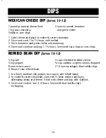 Preview for 13 page of Crock-Pot TRIO COOK & SERVE SCLBC300-BS Owner'S Manual