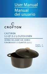 Preview for 1 page of Crofton CAST IRON 5.5 QT User Manual