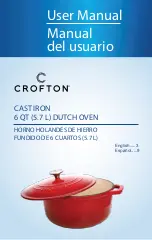 Crofton Cast iron 6 QT (5.7 L) dutch oven User Manual preview