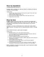 Preview for 8 page of Crofton CRESK12B Instructions Manual