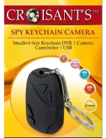 Preview for 1 page of Croisant's Spy keychain camera Manual