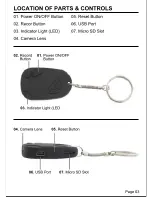 Preview for 4 page of Croisant's Spy keychain camera Manual