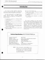 Preview for 6 page of Cromemco 32K Bytesaver Instruction Manual